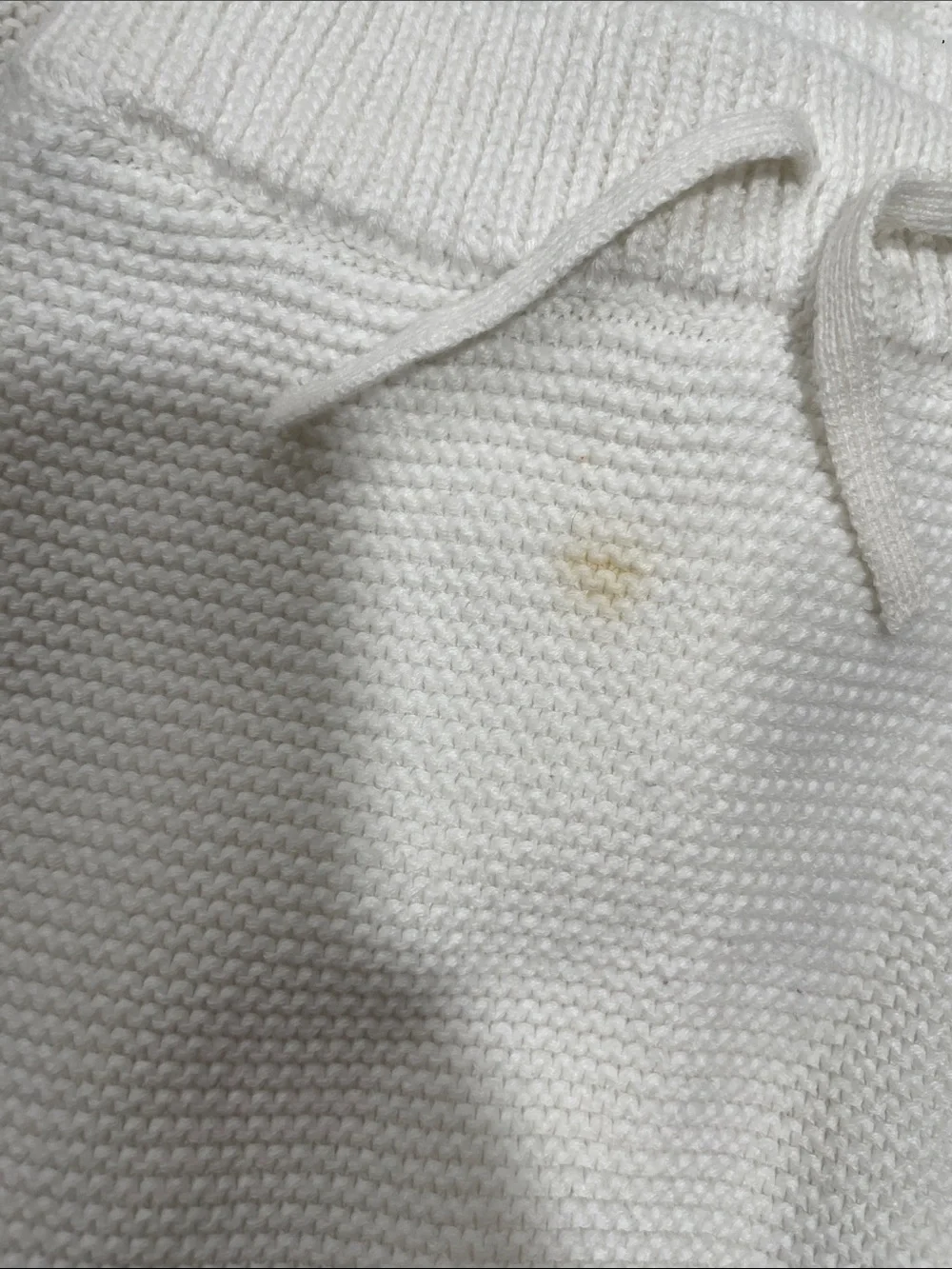 Carter's Cream Knit Hooded One-Piece Bodysuit